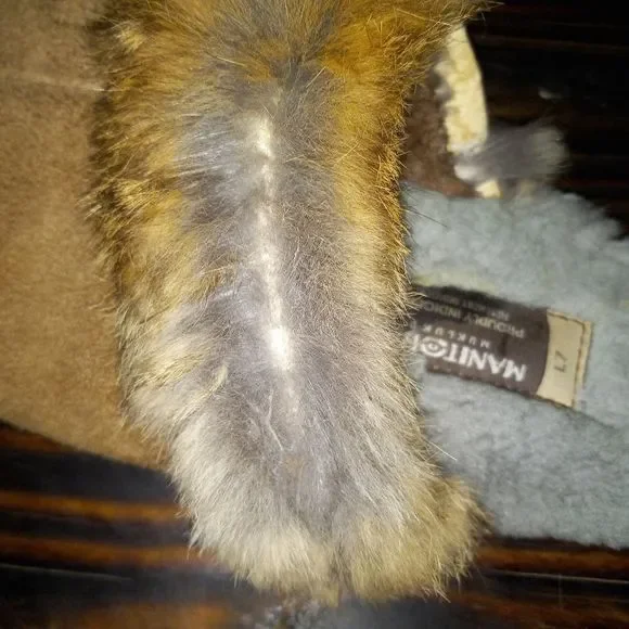 MANITOBAH MUK LUK RABBIT FUR SLIPPERS - Picture 8 of 11